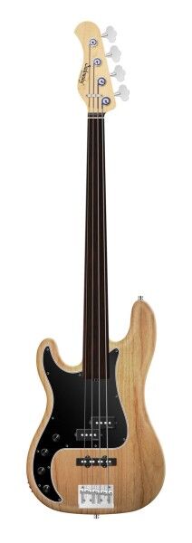 Sadowsky MetroLine 21-Fret Hybrid P/J Bass, Red Alder Body, Tigerstripe Ebony Fingerboard, 4-String, Fretless, Lefthand - Natural Transparent Satin