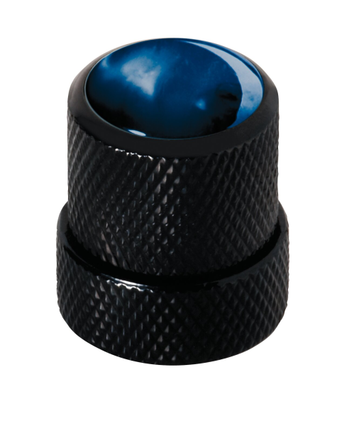 Framus & Warwick - Stacked Potentiometer Dome Knobs, Blue Perloid Cap