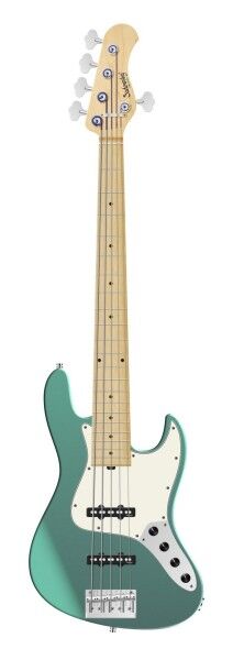Sadowsky MetroLine 22-Fret Will Lee Artist Line Bass, Swamp Ash Body, Maple Fingerboard, 5-String - Solid Sage Green Metallic Satin