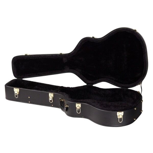 RockCase - Deluxe Line - Classical Guitar, curved Hardshell Case, arched Lid - Black Tolex
