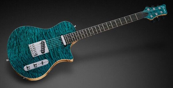 Framus Custom Shop The Blank T - Deep Cerulean Transparent High Polish - 18-3838 - NAMM Show