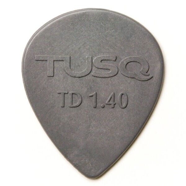 TUSQ Tear Drop Picks 1.4 mm, 72 pcs, Grey