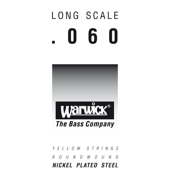 Warwick Yellow Label Bass Single Strings, Nickel-Plated Steel - Long Scale