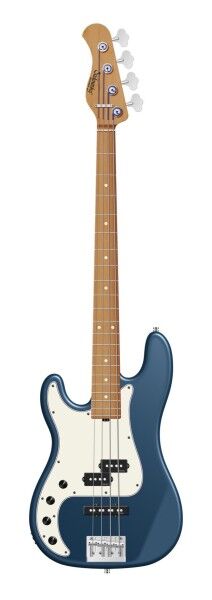 Sadowsky MasterBuilt 21-Fret Hybrid P/J Bass, Swamp Ash Body, Roasted Maple Fingerboard, 4-String, Lefthand - Solid Dark Lake Placid Blue Metallic Satin