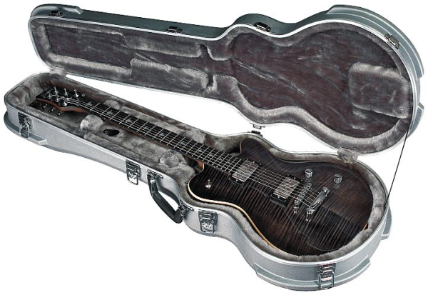 RockCase - Premium Line - Electric Guitar ABS Case (LP-Style), Curved - Silver