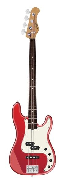 Sadowsky MasterBuilt 21-Fret Hybrid P/J Bass, Red Alder Body, Morado Fingerboard, 4-String - Solid Dakota Red High Polish