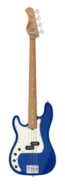 Sadowsky MasterBuilt 20-Fret Ultra Vintage P Bass, Swamp Ash Body, Roasted Maple Fingerboard, 4-String, Lefthand - Ocean Blue Transparent Satin