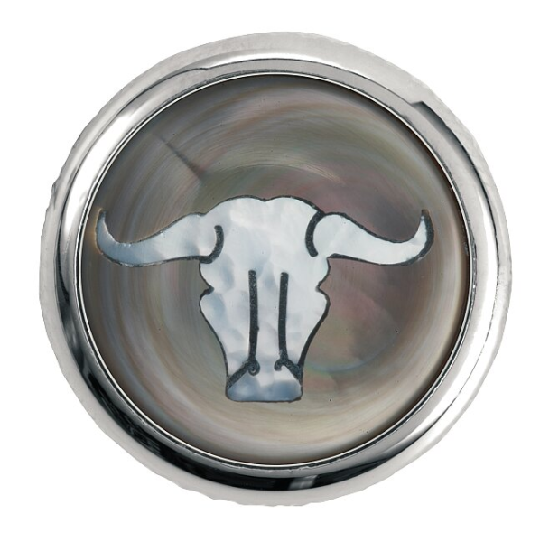 Framus & Warwick - Stacked Potentiometer Dome Knobs, Bull Skull Inlay