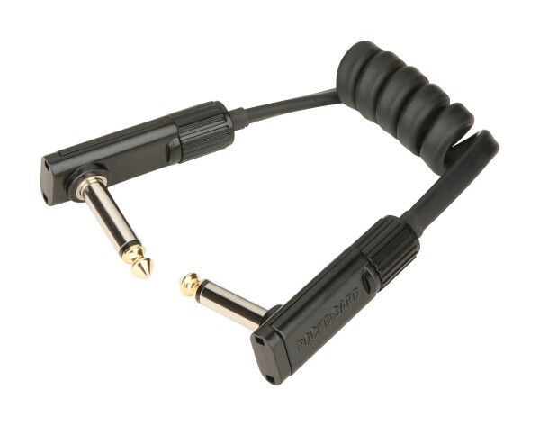 RockBoard Black Coiled Series Flat Patch Cables