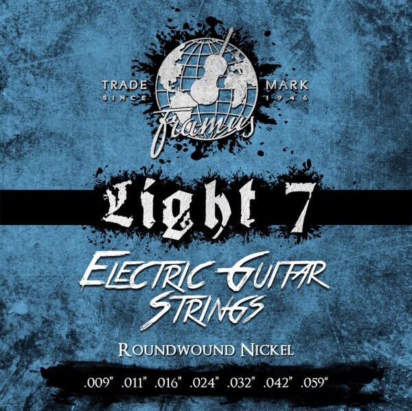 Framus Blue Label Electric Guitar String Sets, Nickel-Plated Steel - 7-String