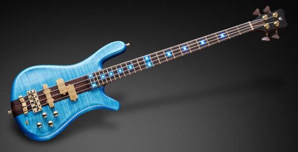 Warwick Custom Shop Streamer Stage I, 4-String - Ocean Blue Transparent Satin - 18-3985