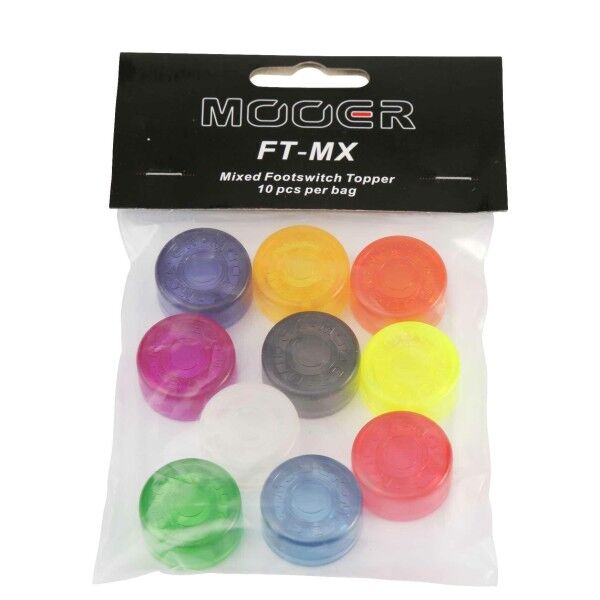 Mooer Candy Footswitch Topper, mixed colors, 10 pcs.