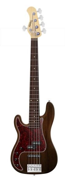 Sadowsky MetroLine 21-Fret Hybrid P/J Bass, Red Alder Body, Morado Fingerboard, 5-String, Lefthand - Antique Tobacco Transparent Satin