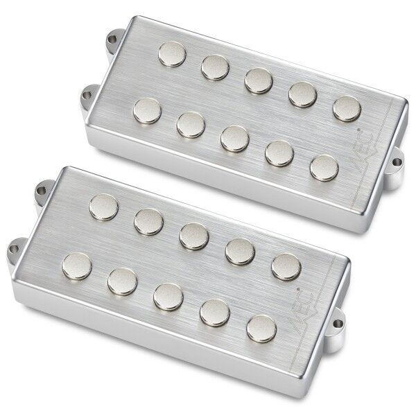 MEC Passive MM-Style Bass Pickup Set, Metal Cover, 5-String