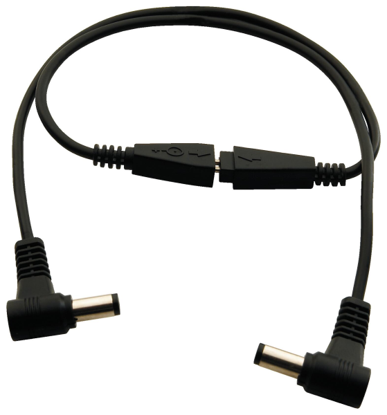 RockGear Spare Part - 9-12V Power Cable, 50 cm - 2.1 x 5,5 mm barrel plug to 2.1 x 5,5 mm barrel plug