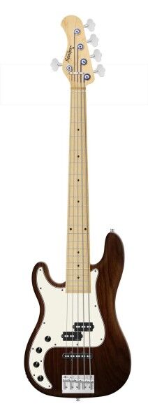 Sadowsky MetroLine 21-Fret Hybrid P/J Bass, Swamp Ash Body, Maple Fingerboard, 5-String, Lefthand - Antique Tobacco Transparent Satin