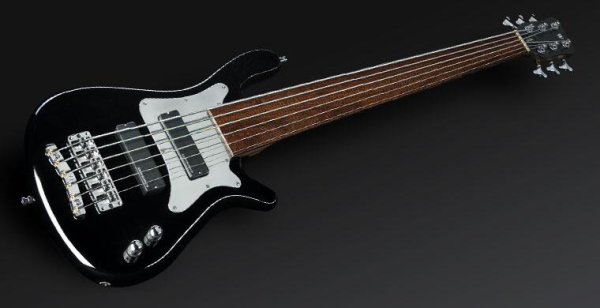 Warwick Masterbuilt Steve Bailey Signature, Fretless, 6-String - Solid Black High Polish