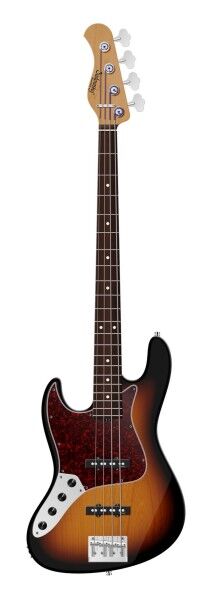 Sadowsky MasterBuilt 21-Fret Vintage J/J Bass, Red Alder Body, Morado Fingerboard, 4-String, Lefthand - '59 Burst Transparent Satin