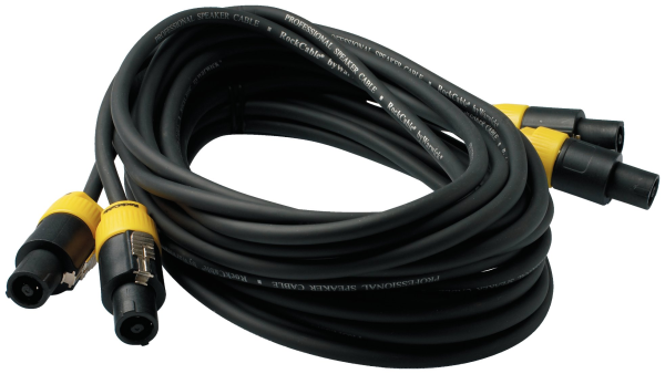 RockCable Speaker Cable - lockable coaxial plug, 2-pin