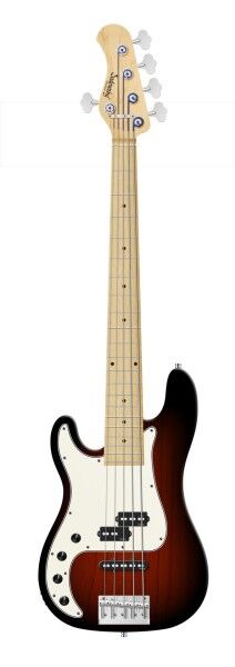 Sadowsky MetroLine 21-Fret Hybrid P/J Bass, Swamp Ash Body, Maple Fingerboard, 5-String, Lefthand - Almond Sunburst Transparent Satin