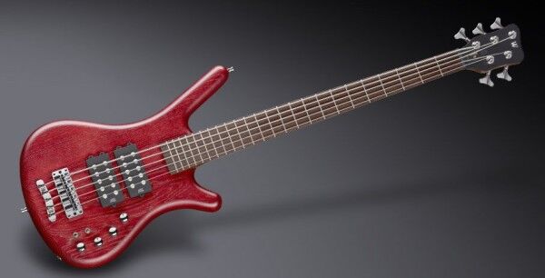 Warwick Teambuilt Pro Series Corvette $$, 5-String - Burgundy Red Transparent Satin