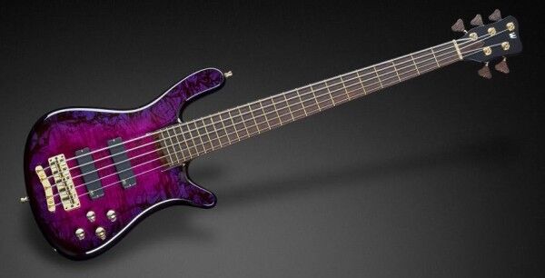 Warwick Custom Shop Streamer Stage I, 5-String - French Violet Threadburst High Polish - 16-3269