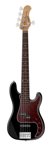 Sadowsky MasterBuilt 21-Fret Hybrid P/J Bass, Red Alder Body, Morado Fingerboard, 5-String - Solid Black High Polish