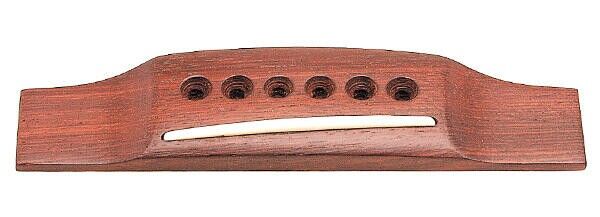 Grover B 3343 - Pin Style Guitar Bridge with Plastic Saddle - Rosewood