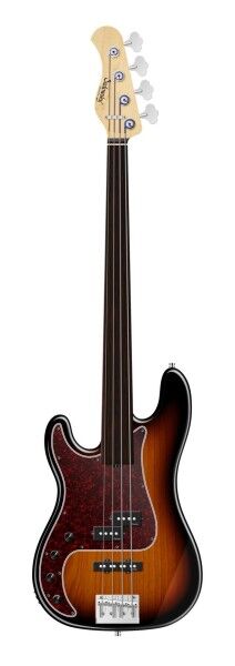 Sadowsky MetroLine 21-Fret Hybrid P/J Bass, Swamp Ash Body, Tigerstripe Ebony Fingerboard, 4-String, Fretless, Lefthand - '59 Burst Transparent High Polish