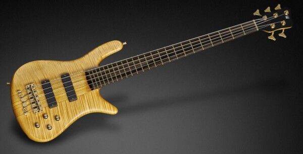 Warwick Custom Shop Streamer Stage I, 5-String - Honey Violin Transparent Satin - 17-3498