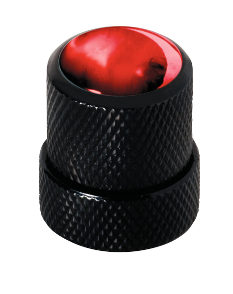 Framus & Warwick - Stacked Potentiometer Dome Knobs, Red Perloid Cap