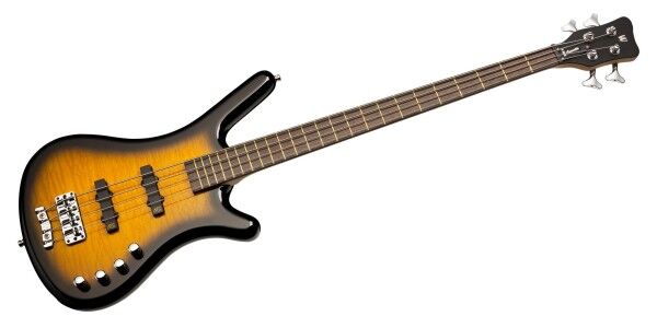 Warwick RockBass Corvette Classic, 4-String - Almond Sunburst Transparent High Polish