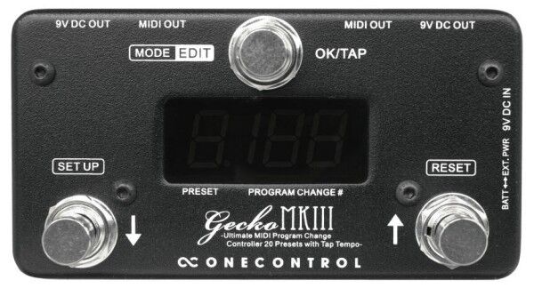 One Control Gecko MKIII - Programmable MIDI Controller / Tap Tempo