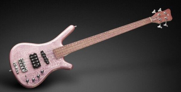 Warwick Custom Shop Corvette $$, 4-String - Lavender Tinted Snakeskin High Polish - 15-2931