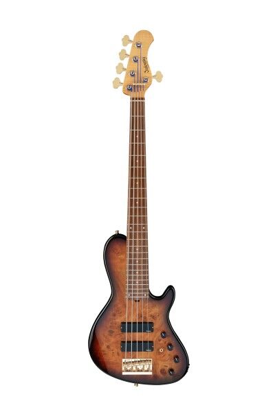 Sadowsky Custom Shop 24-Fret Single Cut Bass, 5-String - '59 Burst High Polish - 25-4473