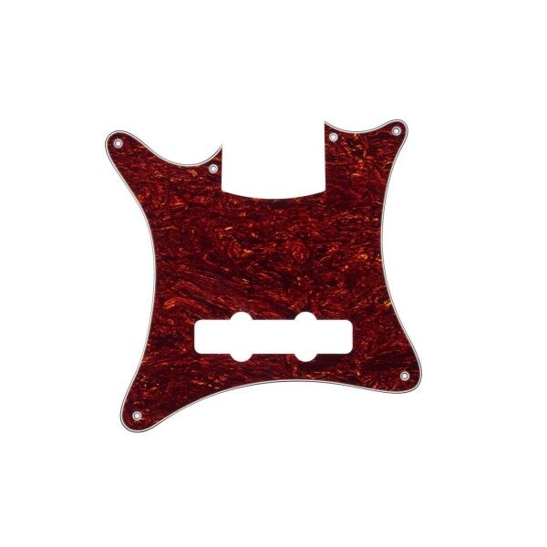 Warwick Parts - Pickguard for Warwick Streamer CV, 4-String, Lefthand - Tortoise