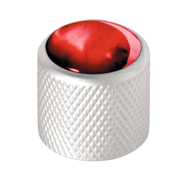 Framus & Warwick - Potentiometer Dome Knobs, Red Perloid Cap