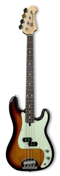 Lakland Skyline 44-64 Bass, 4-String - Three Tone Sunburst Gloss