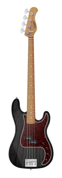 Sadowsky MasterBuilt 20-Fret Ultra Vintage P Bass, Swamp Ash Body, Roasted Maple Fingerboard, 4-String - Nirvana Black Transparent Satin