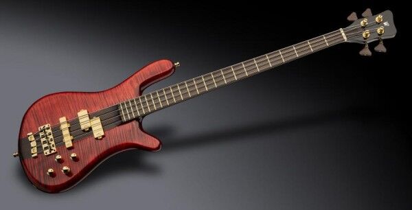 Warwick Masterbuilt Streamer Stage I, 4-String - Burgundy Red Transparent High Polish
