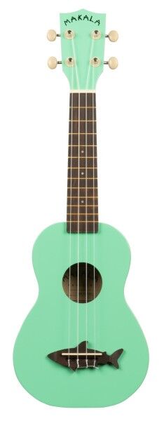 Makala Shark MK-SS-GRN - Sea Foam Green Soprano Shark Ukulele, with Tote Bag