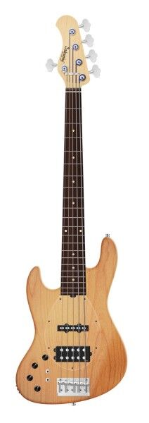 Sadowsky MetroLine 21-Fret Vintage M/J Bass, Red Alder Body, Morado Fingerboard, 5-String, Lefthand - Natural Transparent Satin