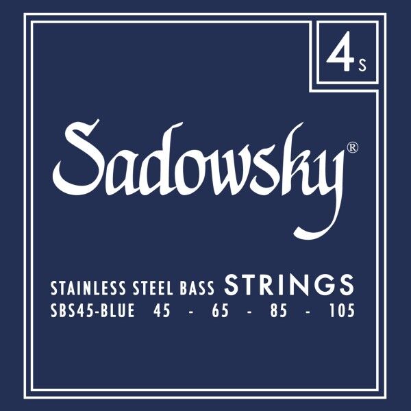 Sadowsky Blue Label Bass String Set, Stainless Steel - 4-String