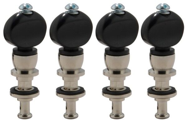 Grover 75B Champion Banjo Pegs with Black Button - 4 pcs. - Nickel