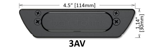 Bartolini Acoustic Guitar Soundhole Pickup (3AV)