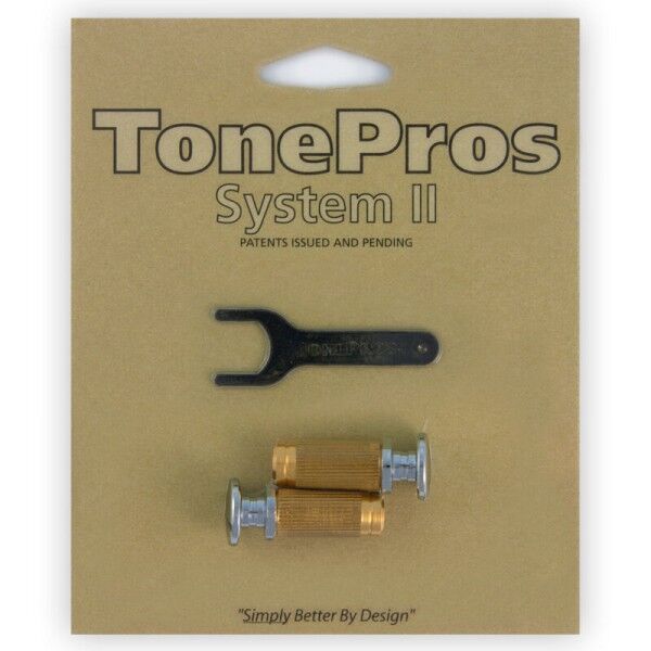 TonePros SPRS2 - Standard Brass Locking Studs (P-Style)