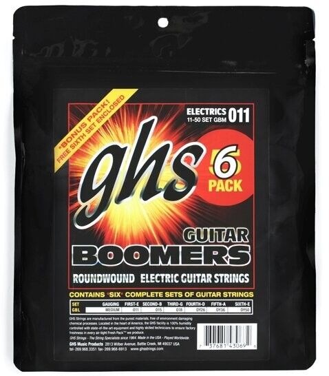 GHS Boomers Electric Guitar String Sets