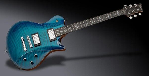 Framus Teambuilt Pro Series Panthera II Supreme - Lagoon Blueburst Transparent High Polish, Satin Back / Side