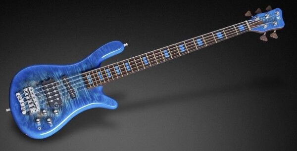 Warwick Custom Shop Streamer Jazzman, 5-String - Bleached Blueburst High Polish - 16-3182