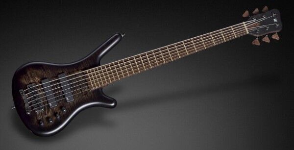 Warwick Custom Shop Corvette $$, 6-String - Bleached Nirvana Black Black Burst Transparent Satin - 17-3604